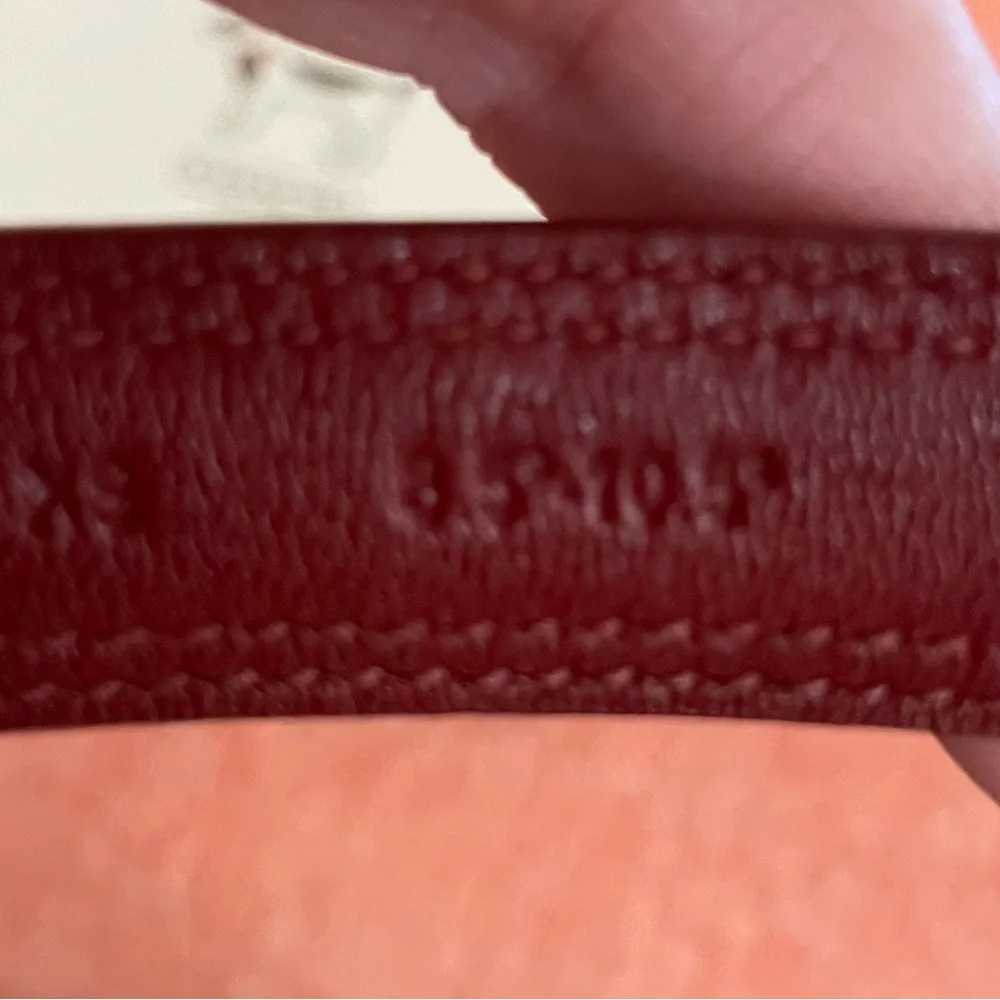 XS Coach Cherry Red Mini Signature Leather Pet Collar NWT - Picture 8 of 11